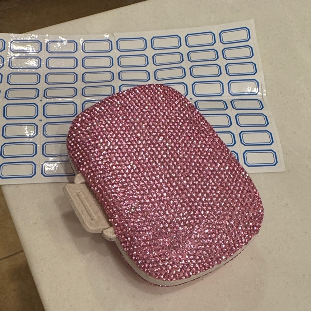 Source Unknown Pink Glittery Case
